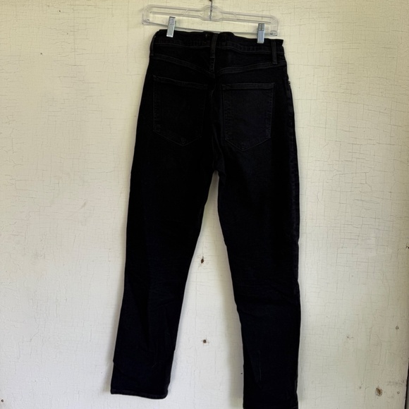 AGOLDE Riley Long Cropped High Rise black Denim 27 - Picture 7 of 9